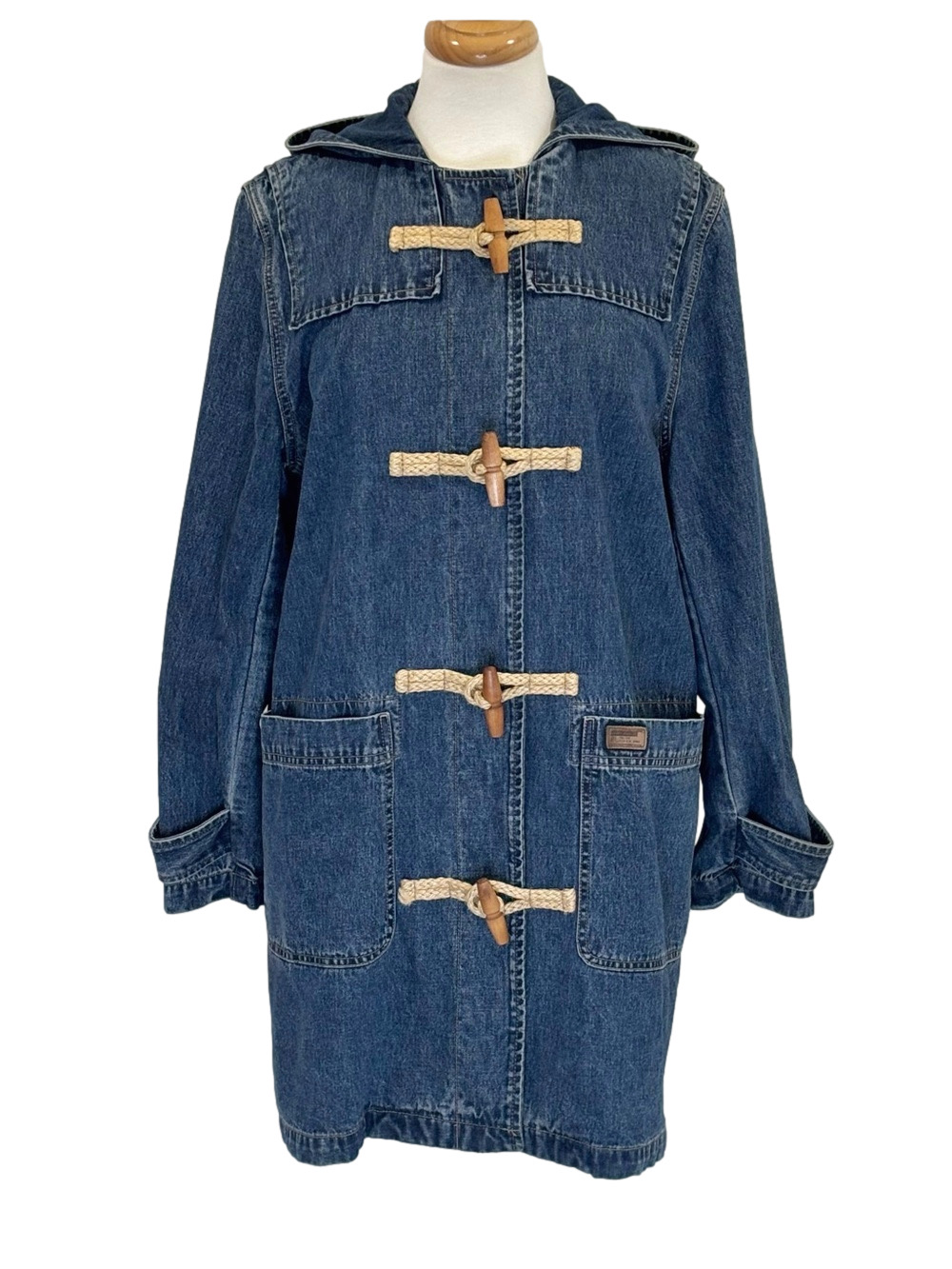 Ralph Lauren denim toggle coat